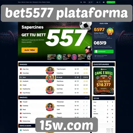 Acessibilidade e design da interface do site bet5577